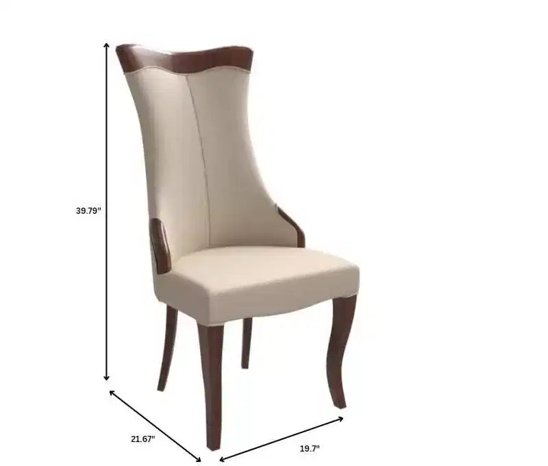 Sedia da pranzo LeisureMod imbottita in pelle/velluto, comoda sedia da cucina con gambe in legno di caucciù, serie Novara, set da 4