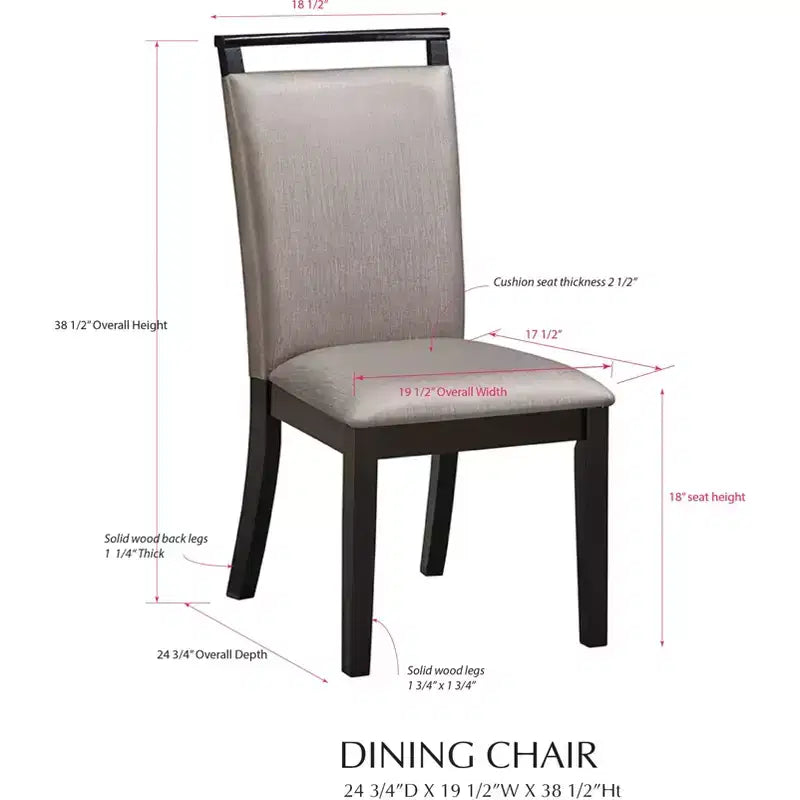 Kings Brand Furniture Austin, Sedie laterali imbottite per sala da pranzo, set da 2, grigio/bianco