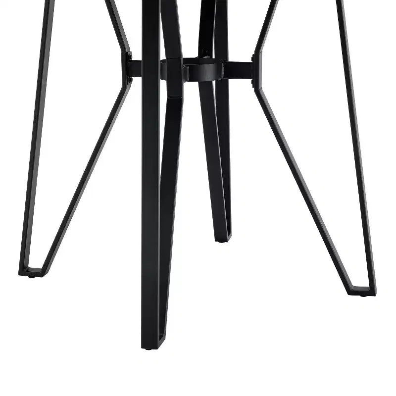 Christopher Knight Home Tavolo Wedy Rotondo 46,85 a 4 Posti Altezza Bancone con Gambe a Forcina