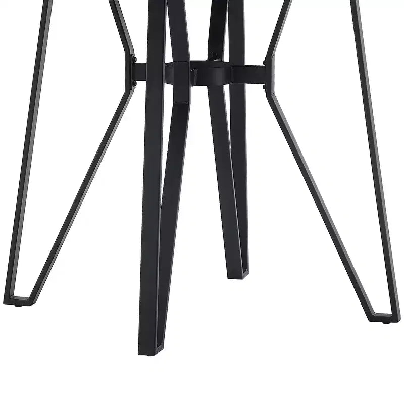 Christopher Knight Home Tavolo Wedy Rotondo 46,85 a 4 Posti Altezza Bancone con Gambe a Forcina