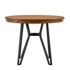 Christopher Knight Home Tavolo Wedy Rotondo 46,85 a 4 Posti Altezza Bancone con Gambe a Forcina