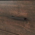 Cassettiera Famapy con Sei Cassetti Effetto Legno e Maniglie Nere per Soggiorno