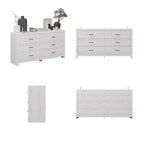 Cassettiera Famapy con Sei Cassetti Effetto Legno e Maniglie Nere per Soggiorno