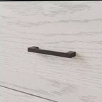 Cassettiera Famapy con Sei Cassetti Effetto Legno e Maniglie Nere per Soggiorno