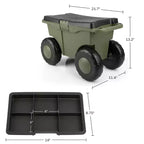 Carrello da giardino Pure Garden con seduta