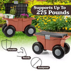 Carrello da giardino Pure Garden con seduta