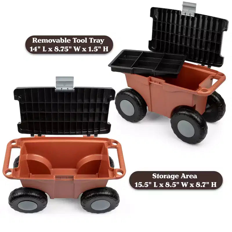 Carrello da giardino Pure Garden con seduta