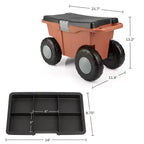 Carrello da giardino Pure Garden con seduta