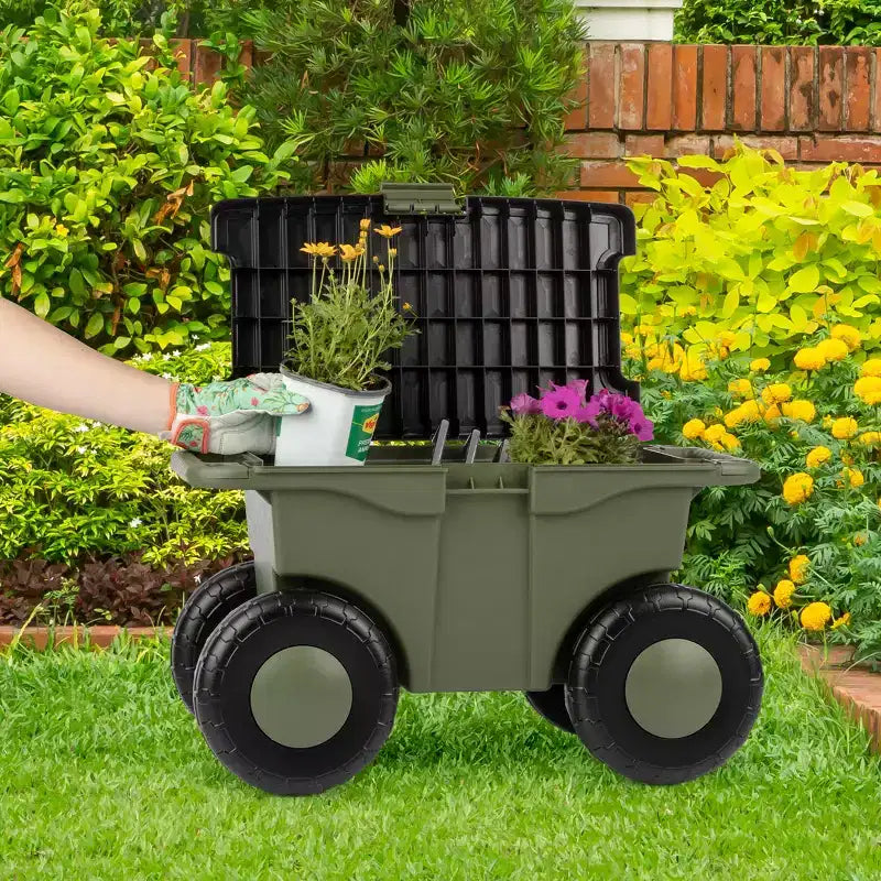 Carrello da giardino Pure Garden con seduta