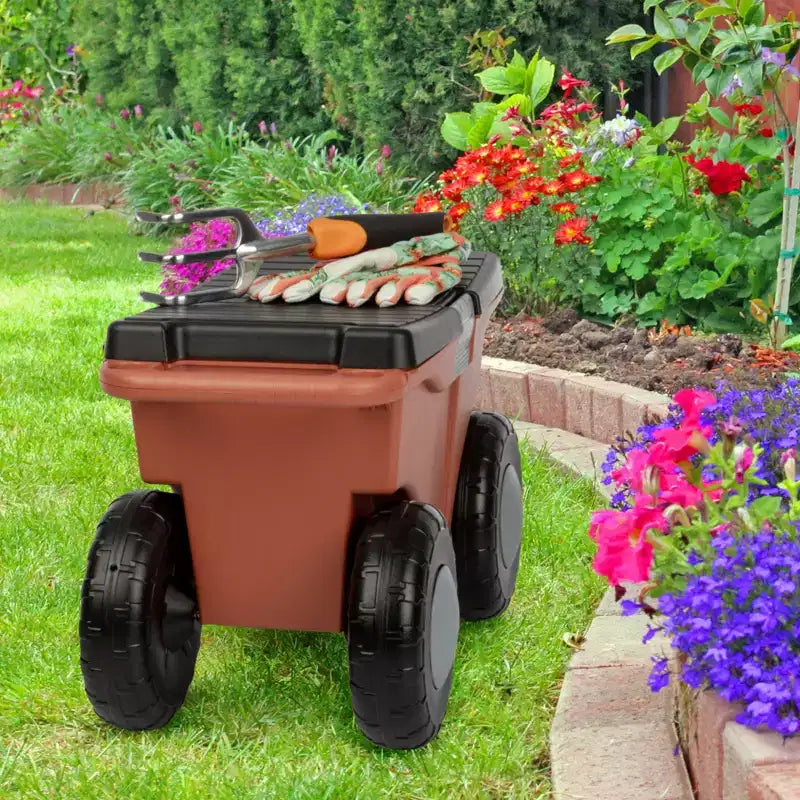 Carrello da giardino Pure Garden con seduta