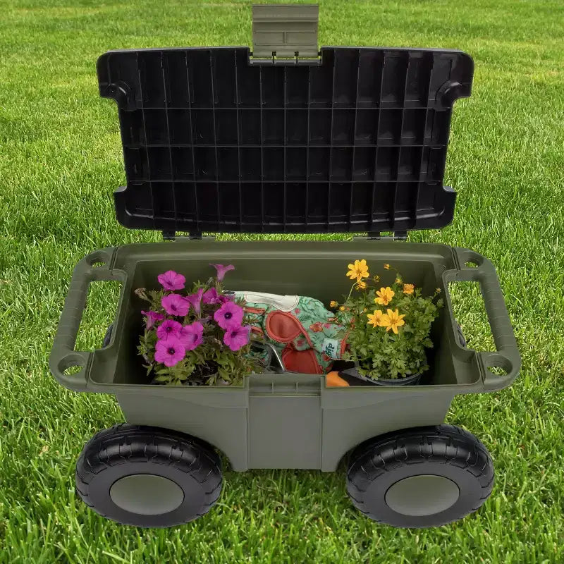 Carrello da giardino Pure Garden con seduta