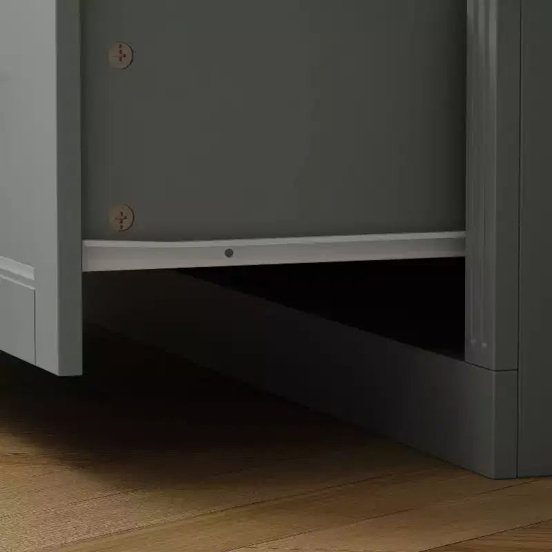 Famapy 31.5'' L Libreria con ante in vetro, vetrina, organizer in legno per dispensa