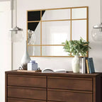 PexFix Specchio da parete con cornice in metallo ad arco