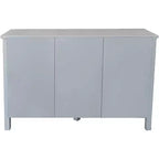 Kings Brand Furniture Evans, Credenza/Mobile Contenitore/Tavolo Consolle con Armadietti, Bianco