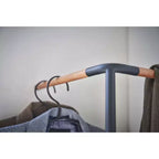 Yamazaki Home - Appendiabiti a Colonna ad Angolo (63 H) - Acciaio + Legno