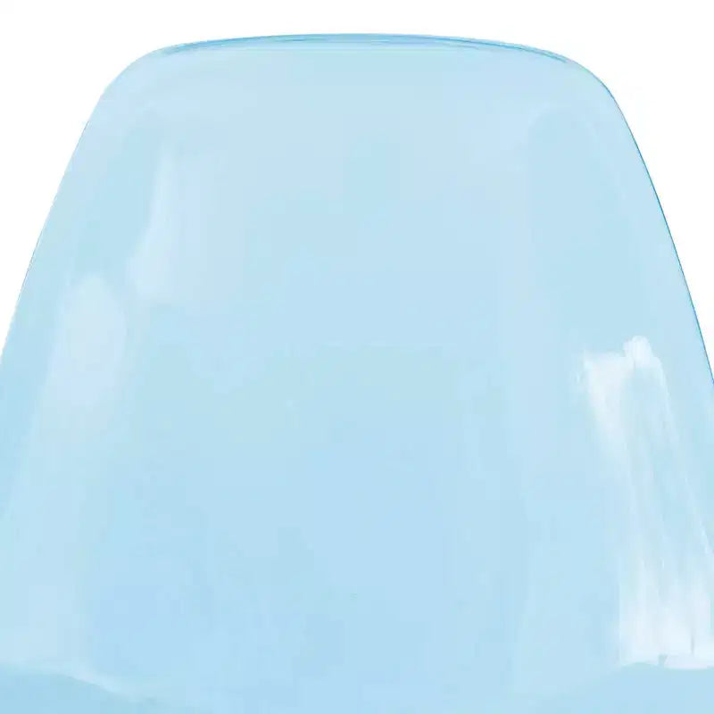 LeisureMod Cresco Sedia da pranzo moderna in acrilico con base Eiffel in cromo dorato, elegante sedia d'accento per sala da pranzo, cucina o ufficio contemporanei