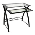 Bello Computer Desk - Sleek High Gloss Black Finish - CD8855