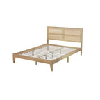 Letto matrimoniale realizzato in legno di gomma per la massima durata