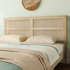 Letto matrimoniale realizzato in legno di gomma per la massima durata