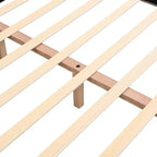 Christopher Knight Home Ansha Letto a Piattaforma Moderno in Ciniglia Imbottita con Struttura in Legno di Gomma e Testiera