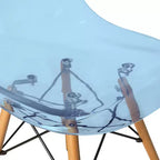 LeisureMod Dover Set da Pranzo 3 Pezzi Tavolo Bistro Rotondo in MDF Nero con 2 Sedie in Plastica, Cucina Moderna, Sala da Pranzo, Spazi Piccoli, Sedute da Caffetteria