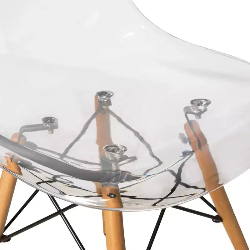 LeisureMod Dover Set da Pranzo 3 Pezzi Tavolo Bistro Rotondo in MDF Nero con 2 Sedie in Plastica, Cucina Moderna, Sala da Pranzo, Spazi Piccoli, Sedute da Caffetteria