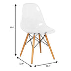 LeisureMod Dover Set da Pranzo 3 Pezzi Tavolo Bistro Rotondo in MDF Nero con 2 Sedie in Plastica, Cucina Moderna, Sala da Pranzo, Spazi Piccoli, Sedute da Caffetteria