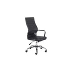 Sedia da ufficio regolabile in similpelle nera Studio 55D Primero
