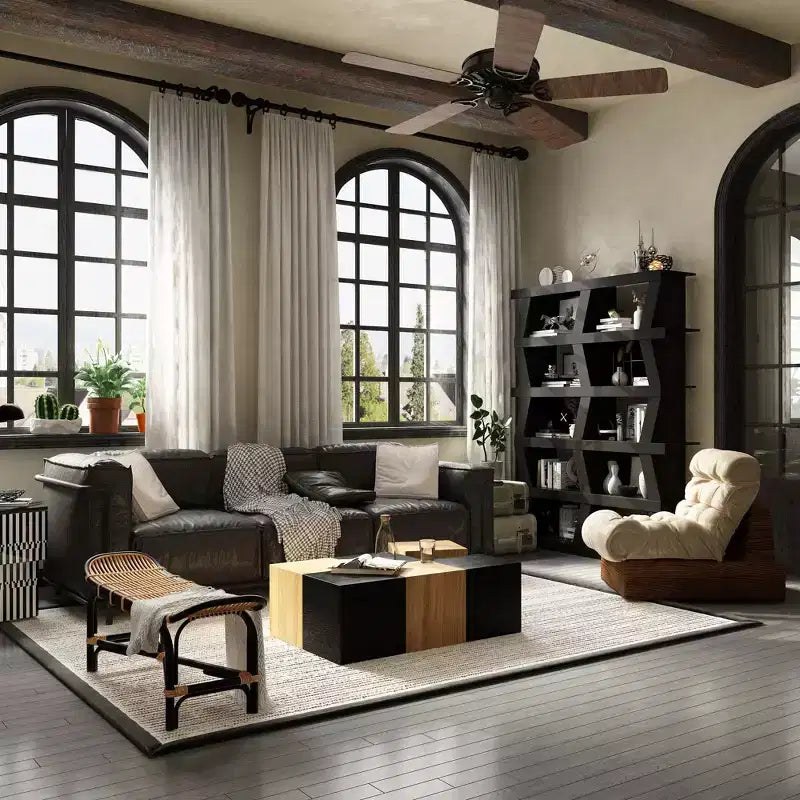 Famapy Libreria aperta Scaffale decorativo Forma unica Archiviazione multifunzionale Scomparto multispazio Nero