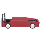 Letto a piattaforma a forma di macchina da corsa Whisen Morden Design, misura doppia, con ruote