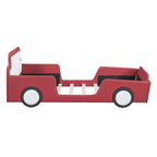 Letto a piattaforma a forma di macchina da corsa Whisen Morden Design, misura doppia, con ruote