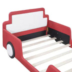 Letto a piattaforma a forma di macchina da corsa Whisen Morden Design, misura doppia, con ruote