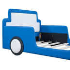 Letto a piattaforma a forma di macchina da corsa Whisen Morden Design, misura doppia, con ruote