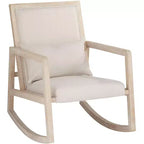 Studio 55D Ava Light Cream and Wash Wood Modern Rocking Chair