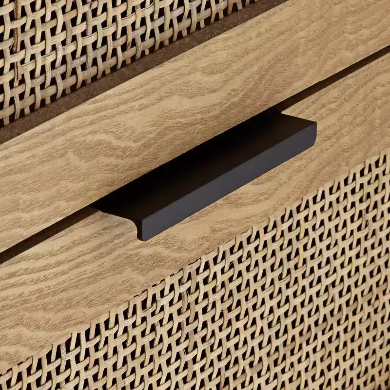 Studio 55D Delano Mobiletto con 2 Cassetti in Legno Naturale Largo 55 cm