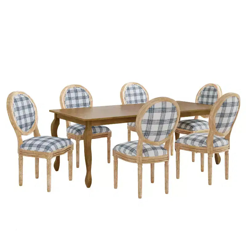 Christopher Knight Home Phinnaeus 7-Piece Dining Set with Extendable Table and Upholstered Chairs