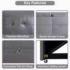 Divano componibile trasformabile Home Imports Emporium con chaise longue contenitore e porte USB integrate per salotti moderni