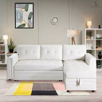 Divano componibile trasformabile Home Imports Emporium con chaise longue contenitore e porte USB integrate per salotti moderni