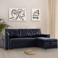Divano componibile trasformabile Home Imports Emporium con chaise longue contenitore e porte USB integrate per salotti moderni