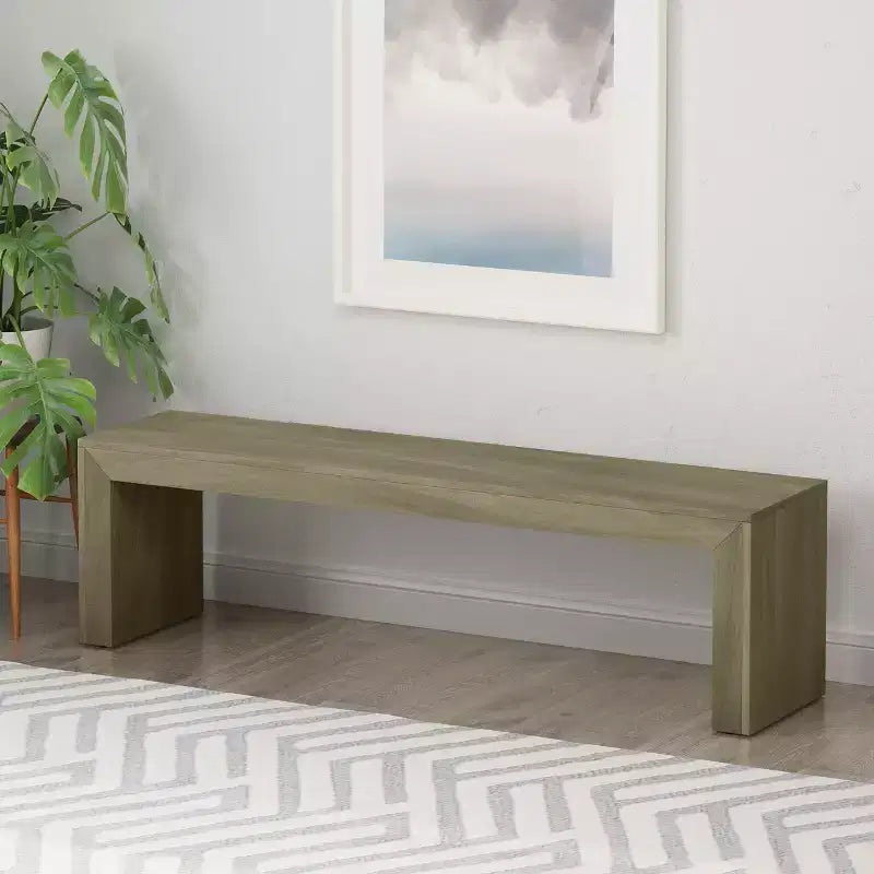 Christopher Knight Home Alveton 63 Panca da Pranzo in Legno di Acacia
