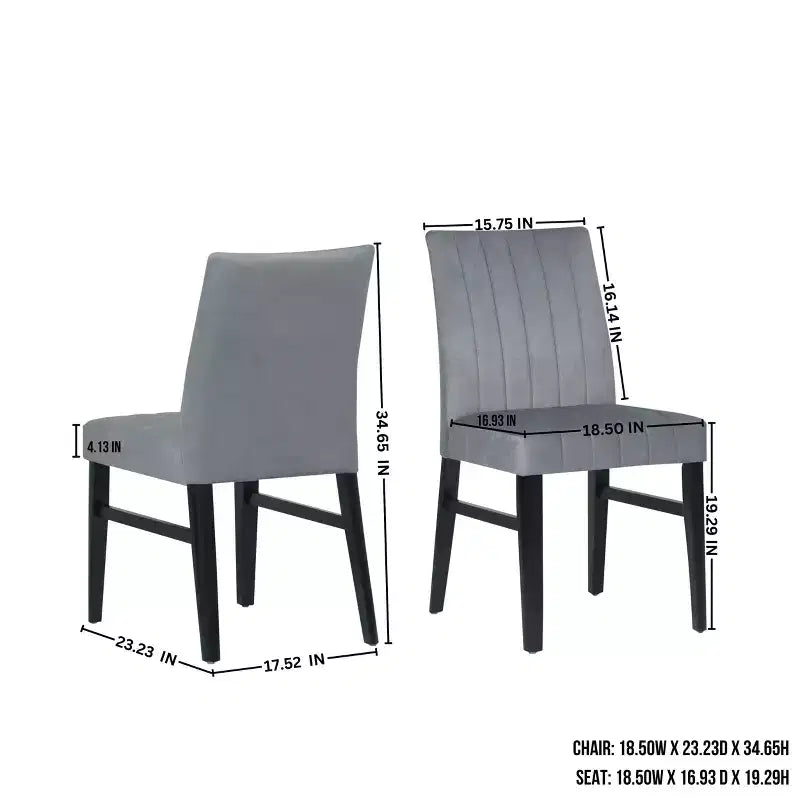 Set da pranzo rotondo Walton da 5 pezzi, tavolo rotondo Cross-Buck con 4 sedie laterali