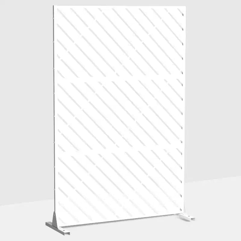 Bernard White Schermo in acciaio zincato 183x120x40cm