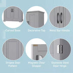 Christopher Knight Home Mobiletto da Bagno Moderno Ashbur con Cassetto e Ripiano Regolabile
