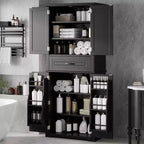 Christopher Knight Home Mobiletto da Bagno Moderno Ashbur con Cassetto e Ripiano Regolabile