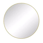 Specchio da parete circolare dorato oversize da 48 pollici: Grande, con cornice in metallo, da toeletta, per camerino - Lusso per bagno, soggiorno, camera da letto