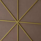 Specchio da parete circolare dorato oversize da 48 pollici: Grande, con cornice in metallo, da toeletta, per camerino - Lusso per bagno, soggiorno, camera da letto