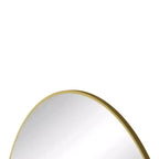 Specchio da parete circolare dorato oversize da 48 pollici: Grande, con cornice in metallo, da toeletta, per camerino - Lusso per bagno, soggiorno, camera da letto