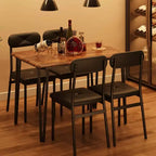 Set da tavolo da pranzo da 5 pezzi per 4 persone, tavolo e sedie da cucina per 4, set da tavolo da pranzo moderno, set da tavolo da cena per 4