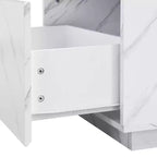 MAYEERTY Set di 2 Tavolini Rotondi Nessun Montaggio Soggiorno Ufficio Camera da Letto