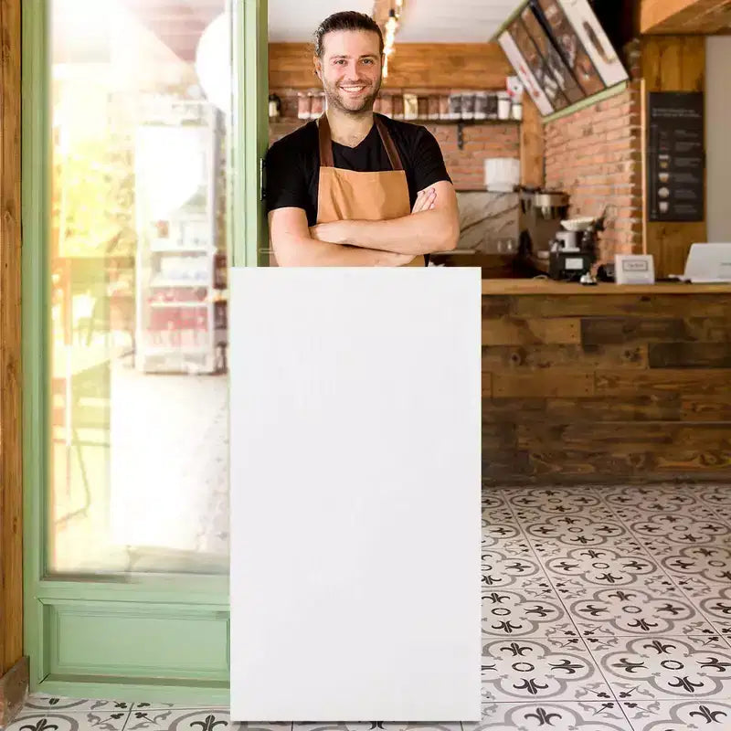 Costway Leggio da Presentazione 41 con 2 Ripiani Portaoggetti Carrello per Computer Portatile con 4 Ruote Nero/Bianco